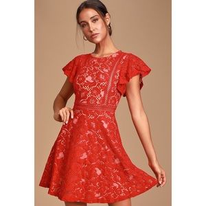 Lulus lace skater dress